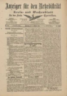 Anzeiger für den Netzedistrikt Kreis- und Wochenblatt für den Kreis Czarnikau 1901.10.03 Jg.49 Nr116