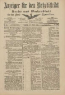 Anzeiger für den Netzedistrikt Kreis- und Wochenblatt für den Kreis Czarnikau 1901.10.05 Jg.49 Nr117