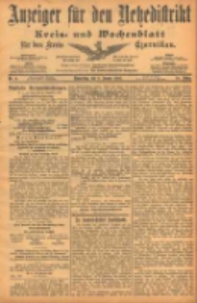 Anzeiger für den Netzedistrikt Kreis- und Wochenblatt für den Kreis Czarnikau 1902.01.09 Jg.50 Nr3