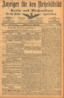 Anzeiger für den Netzedistrikt Kreis- und Wochenblatt für den Kreis Czarnikau 1902.01.11 Jg.50 Nr4