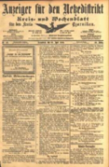 Anzeiger für den Netzedistrikt Kreis- und Wochenblatt für den Kreis Czarnikau 1902.04.26 Jg.50 Nr48