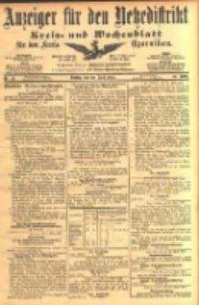 Anzeiger für den Netzedistrikt Kreis- und Wochenblatt für den Kreis Czarnikau 1902.04.29 Jg.50 Nr49