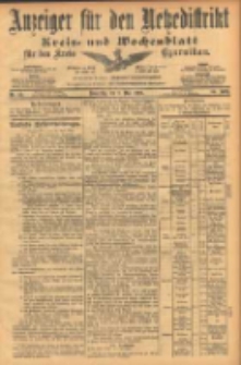 Anzeiger für den Netzedistrikt Kreis- und Wochenblatt für den Kreis Czarinkau 1902.05.08 Jg.50 Nr53