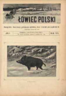 Łowiec Polski 1905 Nr1