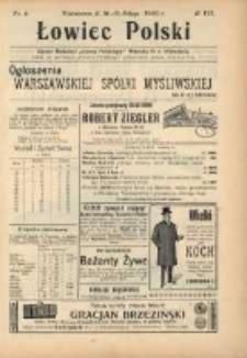 Łowiec Polski 1905 Nr4