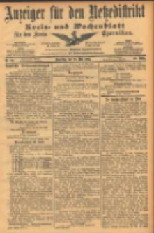Anzeiger für den Netzedistrikt Kreis- und Wochenblatt für den Kreis Czarnikau 1902.05.29 Jg.50 Nr60