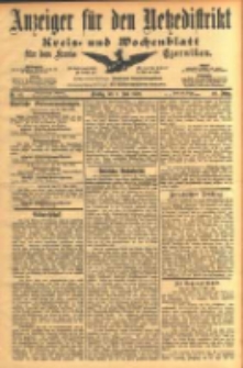 Anzeiger für den Netzedistrikt Kreis- und Wochenblatt für den Kreis Czarnikau 1902.06.03 Jg.50 Nr62