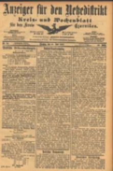 Anzeiger für den Netzedistrikt Kreis- und Wochenblatt für den Kreis Czarnikau 1902.06.10 Jg.50 Nr65