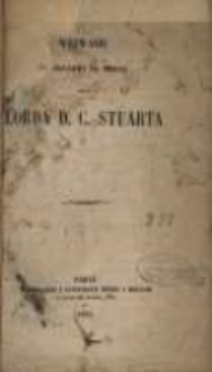 Wezwanie do składki na medal dla Lorda D. C. Stuarta