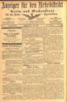 Anzeiger für den Netzedistrikt Kreis- und Wochenblatt für den Kreis Czarnikau 1902.06.24 Jg.50 Nr71