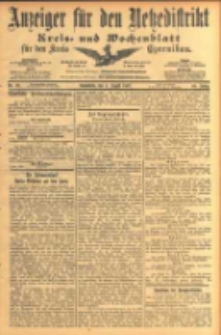 Anzeiger für den Netzedistrikt Kreis- und Wochenblatt für den Kreis Czarnikau 1902.08.09 Jg.50 Nr91