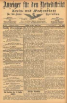 Anzeiger für den Netzedistrikt Kreis- und Wochenblatt für den Kreis Czarnikau 1902.08.19 Jg.50 Nr95