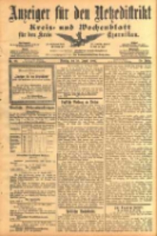 Anzeiger für den Netzedistrikt Kreis- und Wochenblatt für den Kreis Czarnikau 1902.08.26 Jg.50 Nr98
