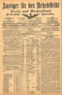 Anzeiger für den Netzedistrikt Kreis- und Wochenblatt für den Kreis Czarnikau 1902.09.11 Jg.50 Nr105