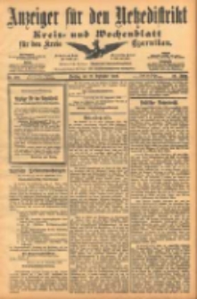 Anzeiger für den Netzedistrikt Kreis- und Wochenblatt für den Kreis Czarnikau 1902.09.23 Jg.50 Nr110