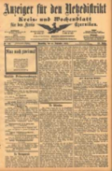 Anzeiger für den Netzedistrikt Kreis- und Wochenblatt für den Kreis Czarnikau 1902.09.25 Jg.50 Nr111