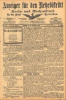 Anzeiger für den Netzedistrikt Kreis- und Wochenblatt für den Kreis Czarnikau 1902.09.30 Jg.50 Nr113