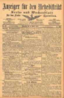 Anzeiger für den Netzedistrikt Kreis- und Wochenblatt für den Kreis Czarnikau 1902.10.23 Jg.50 Nr123