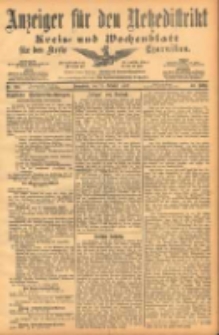 Anzeiger für den Netzedistrikt Kreis- und Wochenblatt für den Kreis Czarnikau 1902.10.25 Jg.50 Nr124