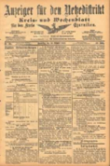 Anzeiger für den Netzedistrikt Kreis- und Wochenblatt für den Kreis Czarnikau 1902.10.30 Jg.50 Nr126