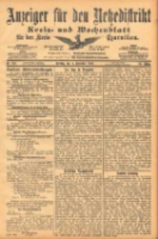 Anzeiger für den Netzedistrikt Kreis- und Wochenblatt für den Kreis Czarnikau 1902.11.04 Jg.50 Nr128