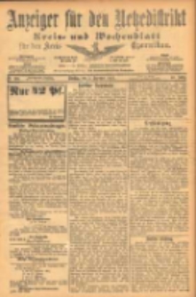 Anzeiger für den Netzedistrikt Kreis- und Wochenblatt für den Kreis Czarnikau 1902.12.02 Jg.50 Nr139