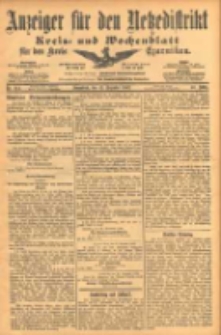 Anzeiger für den Netzedistrikt Kreis- und Wochenblatt für den Kreis Czarnikau 1902.12.13 Jg.50 Nr144