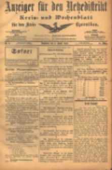 Anzeiger für den Netzedistrikt Kreis- und Wochenblatt für den Kreis Czarnikau 1903.01.03 Jg.51 Nr2