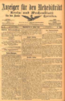 Anzeiger für den Netzedistrikt Kreis- und Wochenblatt für den Kreis Czarnikau 1903.02.19 Jg.51 Nr22