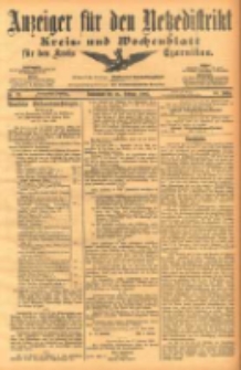 Anzeiger für den Netzedistrikt Kreis- und Wochenblatt für den Kreis Czarnikau 1903.02.21 Jg.51 Nr23