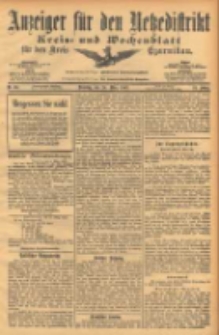 Anzeiger f&uuml;r den Netzedistrikt Kreis- und Wochenblatt f&uuml;r den Kreis Czarnikau 1903.03.24 Jg.51 Nr36
