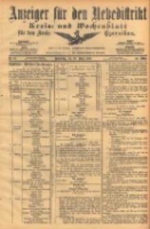 Anzeiger für den Netzedistrikt Kreis- und Wochenblatt für den Kreis Czarnikau 1903.03.26 Jg.51 Nr37