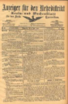 Anzeiger für den Netzedistrikt Kreis- und Wochenblatt für den Kreis Czarnikau 1903.04.02 Jg.51 Nr40