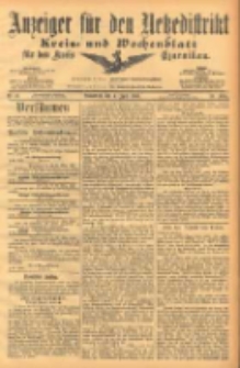 Anzeiger für den Netzedistrikt Kreis- und Wochenblatt für den Kreis Czarnikau 1903.04.04 Jg.51 Nr41