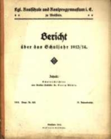 Bericht über das Schuljahr ...