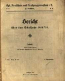 Bericht über das Schuljahr ...