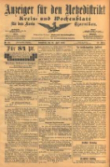 Anzeiger für den Netzedistrikt Kreis- und Wochenblatt für den Kreis Czarnikau 1903.04.25 Jg.51 Nr49