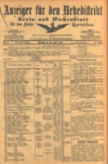 Anzeiger für den Netzedistrikt Kreis- und Wochenblatt für den Kreis Czarnikau 1903.04.28 Jg.51 Nr50