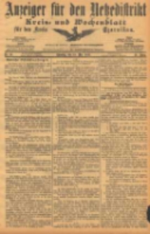 Anzeiger für den Netzedistrikt Kreis- und Wochenblatt für den Kreis Czarnikau 1903.05.19 Jg.51 Nr59