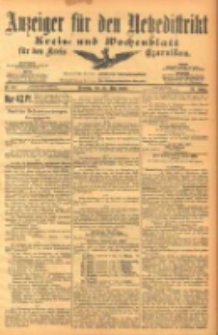Anzeiger für den Netzedistrikt Kreis- und Wochenblatt für den Kreis Czarnikau 1903.05.26 Jg.51 Nr62