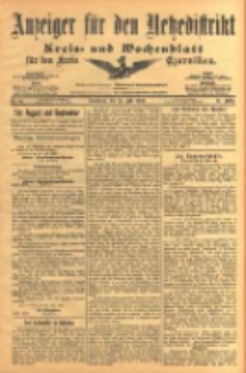 Anzeiger für den Netzedistrikt Kreis- und Wochenblatt für den Kreis Czarnikau 1903.07.18 Jg.51 Nr84