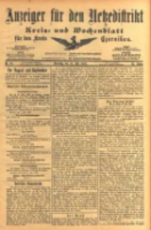 Anzeiger für den Netzedistrikt Kreis- und Wochenblatt für den Kreis Czarnikau 1903.07.21 Jg.51 Nr85