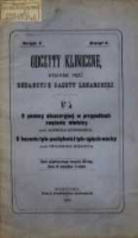 O pomocy akuszeryjnej w przypadkach zwężenia miednicy / przez Alfreda Dührssen'a. O leczeniu tyło-pochylenia i tyłozgięcia macicy / przez Fryderyka Schauta.