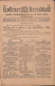 Kostener Kreisblatt: amtliches Ver&ouml;ffentlichungsblatt f&uuml;r den Kreis Kosten 1903.01.13 Jg.38 Nr4