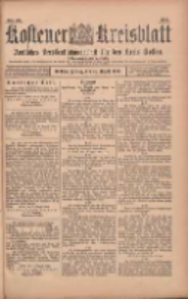 Kostener Kreisblatt: amtliches Ver&ouml;ffentlichungsblatt f&uuml;r den Kreis Kosten 1903.08.14 Jg.38 Nr65