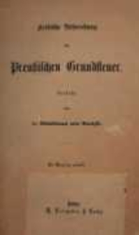 Kritische Besprechung der Preußischen Grundsteuer