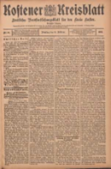 Kostener Kreisblatt: amtliches Ver&ouml;ffentlichungsblatt f&uuml;r den Kreis Kosten 1905.02.14 Jg.40 Nr19