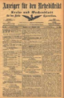 Anzeiger f&uuml;r den Netzedistrikt Kreis- und Wochenblatt f&uuml;r den Kreis Czarnikau 1903.09.05 Jg.51 Nr105