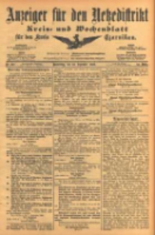 Anzeiger für den Netzedistrikt Kreis- und Wochenblatt für den Kreis Czarnikau 1903.09.10 Jg.51 Nr107