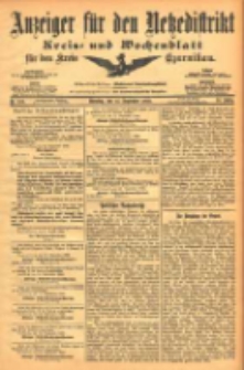 Anzeiger für den Netzedistrikt Kreis- und Wochenblatt für den Kreis Czarnikau 1903.09.15 Jg.51 Nr109